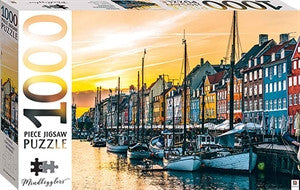 Nyhavn, Copenhagen, Denmark 1000 Piece Jigsaw Puzzle