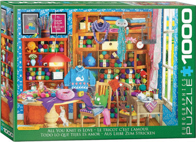 All you Knit is Love by Paul Normand 1000-Piece Puzzle