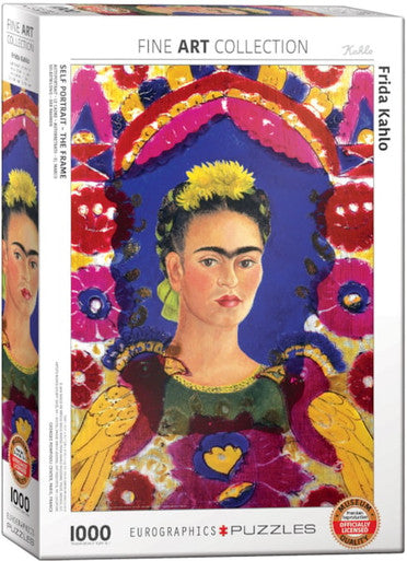 Self-Portrait - The Frame, by Frida Kahlo 1000-Piece Puzzle