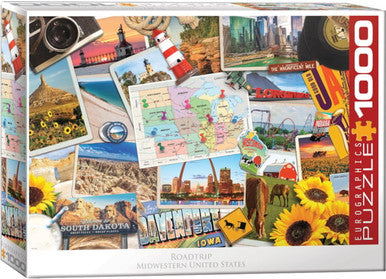 Midwestern United States - Road Trip 1000-Piece Puzzle