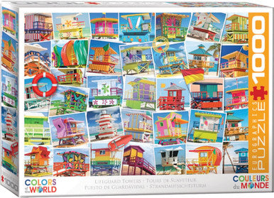 Lifeguard Towers 1000-piece Puzzle