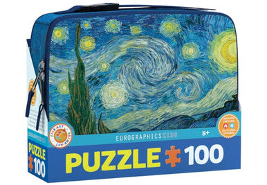Starry Night by Vincent van Gogh Lunch Bag 100-Piece Puzzle