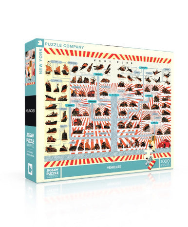 Vehicles 1000 piece jigsaw puzzle