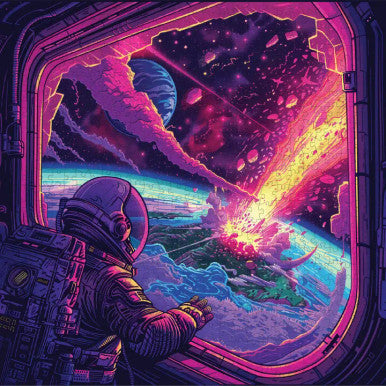 Cosmic Collision 1000 piece puzzle