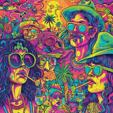 Groovy Gathering 1000 piece puzzle