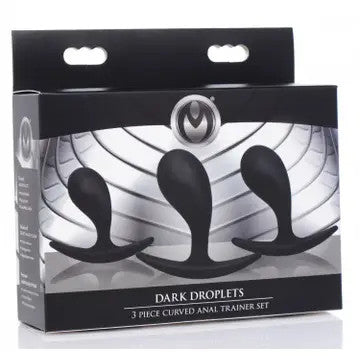Master Series Dark Droplets 3 Piece Curved Anal Trainer